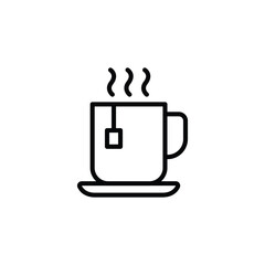 Tea cup icon vector