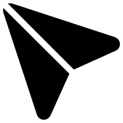 paperplane icon, simple vector design
