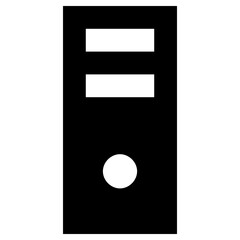 pctower icon, simple vector design