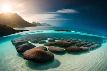 Foto op Canvas tropical island in the ocean © Hammad