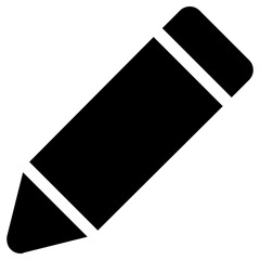 pencil icon, simple vector design