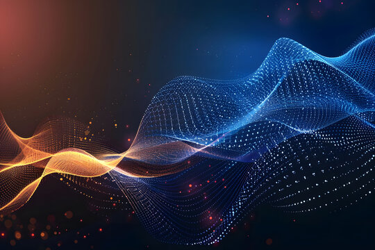 Concept design of Big Data for Presentation and Analytical Information. Abstract Illustration of High Speed Data transfer. Data Human Technology and Artificial Intelligence futuristic background