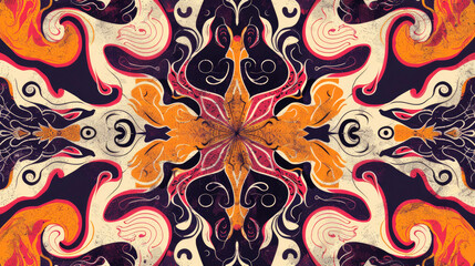 Abstract pattern design for scarf
