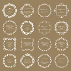 ゴージャスなフレームデザインセット