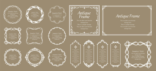 ゴージャスなフレームデザインセット