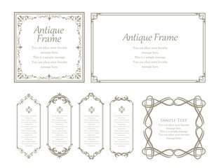 ゴージャスなフレームデザインセット