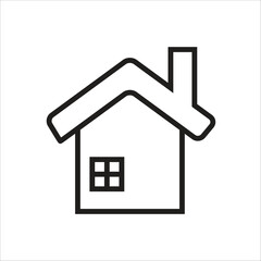 home vector icon line new template