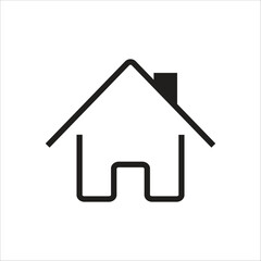 home vector icon line new template