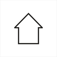 home vector icon line new template