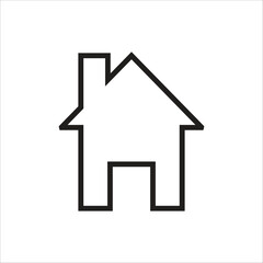 home vector icon line new template