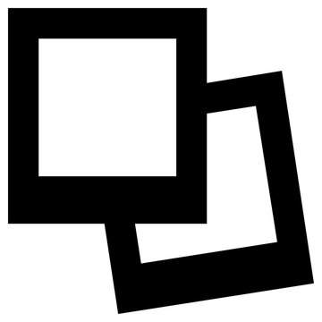 polaroids icon, simple vector design