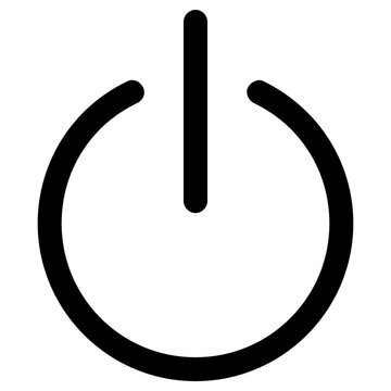 powerbutton icon, simple vector design