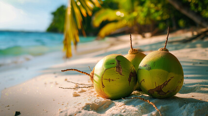 coconut tree on the beach