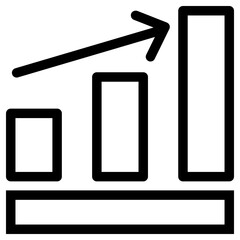 progress icon, simple vector design