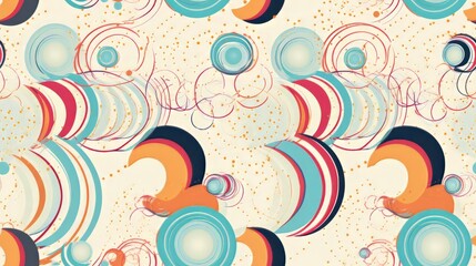 Fototapeta premium seamless pattern with ikat