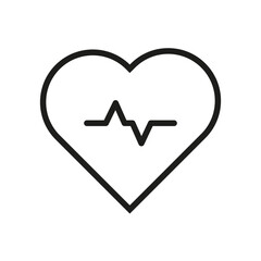 Health beats in design. Love shapes wellness. Care signifies life. Vector illustration. EPS 10.