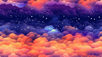 seamless pattern with Paisley Rendezvous ikat