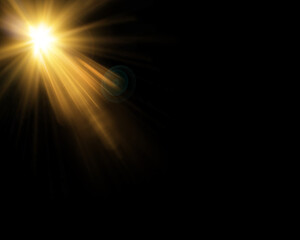 Sun Lens Flare Overlay Shine Glow
