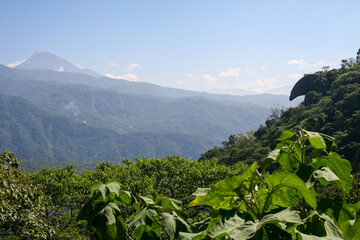 Tajomulco Volcano in Guatemala and Pico de Loro in Chiapas, Mexico