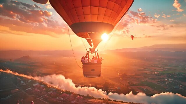 Skybound Serenity: Embracing Tranquility and Spectacular Views from a Hot Air Balloon