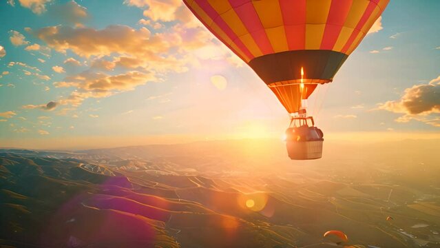 Aerial Wonder: Captivating Views from a Hot Air Balloon