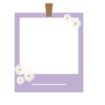 Purple Frame with Flowers