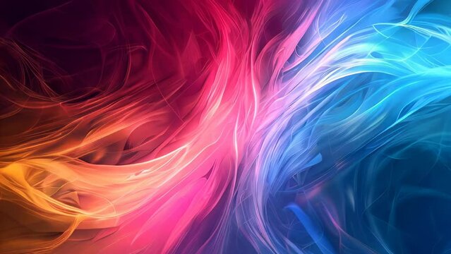 abstract colorful background with smooth lines and waves, vector illustration.