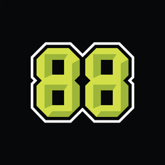 Fototapeta premium Number Racing 88