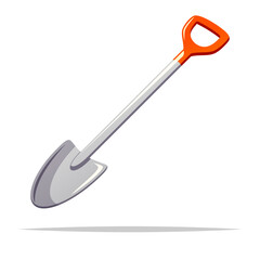 Spade shovel vector isolated illustration - 764462219