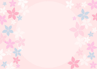 綺麗な水彩の花のイラスト背景