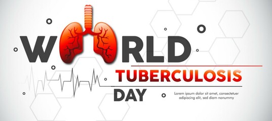 Vector illustration of World Tuberculosis Day. Poster and Banner Background