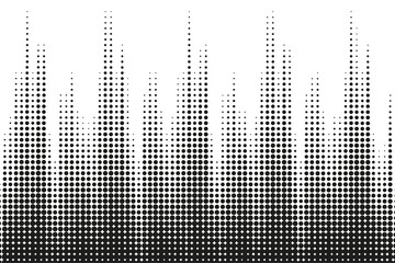 abstract gradient halftone dots background Pop art template texture Vector illustration