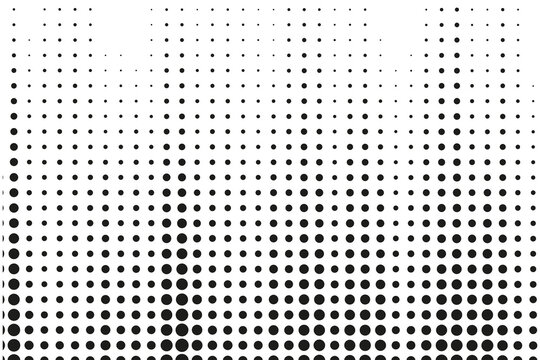 Fototapeta abstract gradient halftone dots background Pop art template texture Vector illustration