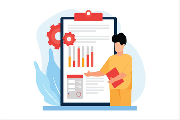 Business Finance Flat Illustration Design