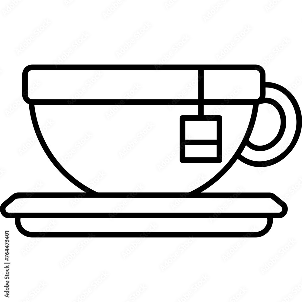 Canvas Prints Tea Icon