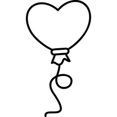 Balloon Love Icon