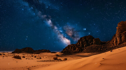 Venture into deserts at night and capture the beauty of the night sky, illuminated by stars, and...