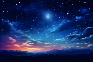 starry night sky