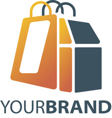 Vector editable logo for a shopping brands