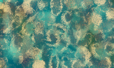 grunge blue,brown and green   paint  abstract  background