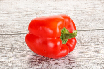 Ripe red Bulgarian bell pepper