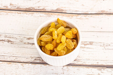 Yellow raisin - dry grape berries