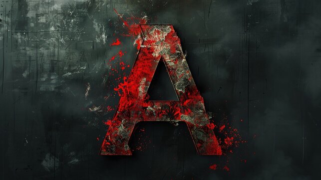 Letter"A" fire letter "A" for t-shirt 