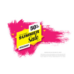 summer sale banner vector illustration