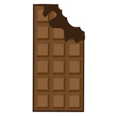 chocolate food vector illustration. isolated on white background.