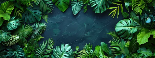 Poster Background with leafs. Created with Ai © AllAbout