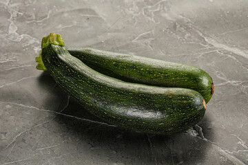 Raw young small green zucchini