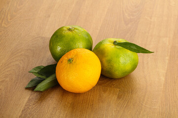 Fresh ripe sweet juicy mandarins