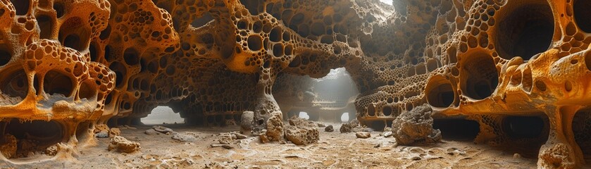 Traditional mud beehive structure, nature's architecture - obrazy, fototapety, plakaty