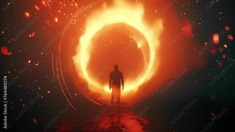 Poster a players shadow cast on the screen of the game a symbol of their presence and fierce determination 